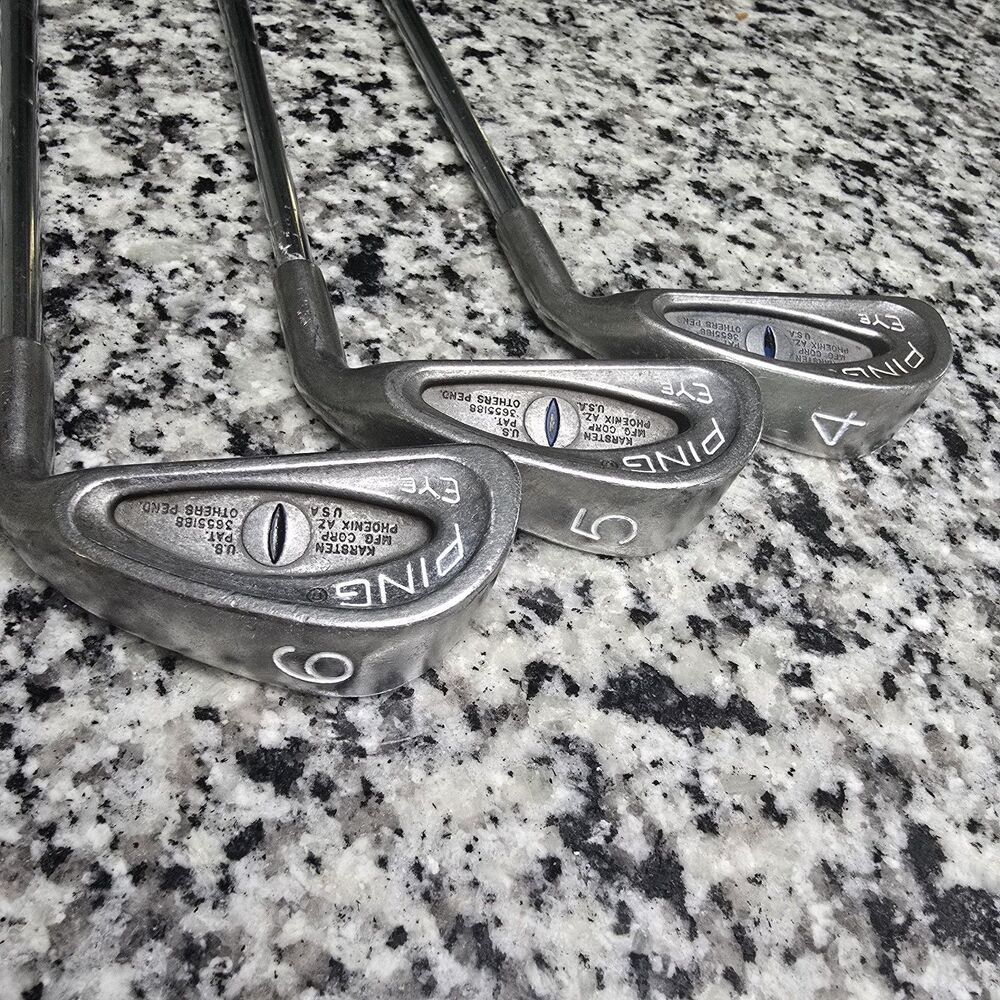 PING Eye Blue Dot Irons (4,5,6) Steel Shafts RH Golf Club Set